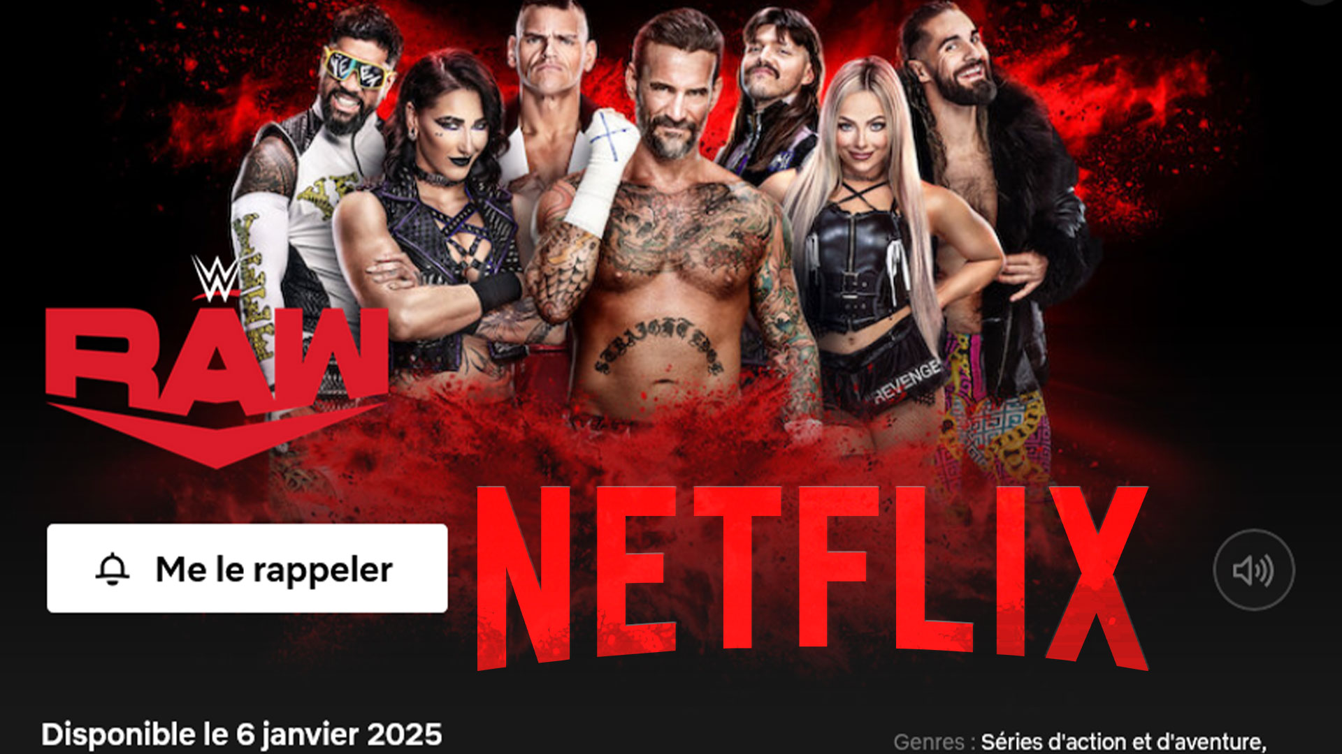 WWE Raw frappe fort avec 4,9 millions de vues pour ses débuts sur Netflix