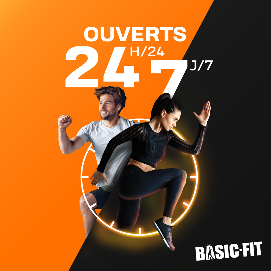 Basic-Fit révolutionne le fitness avec un accès illimité à 335 clubs en France 24h/24, 7j/7