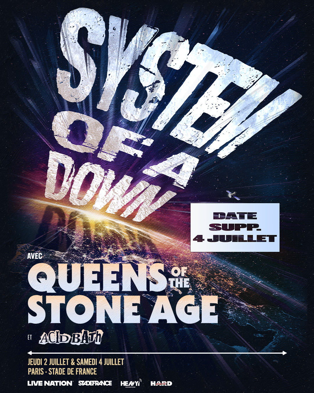 System of a Down double la mise au Stade de France