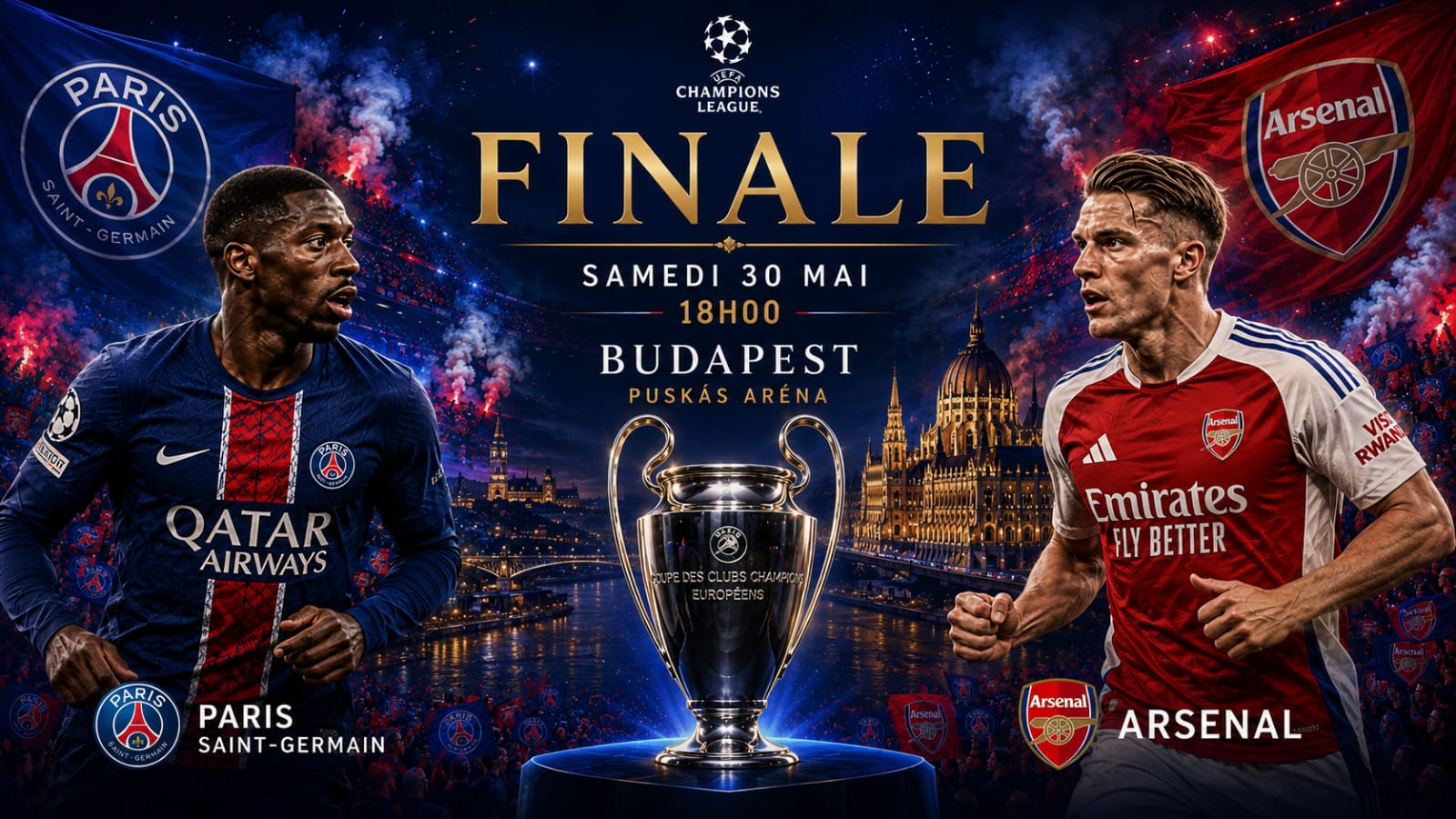 Finale PSG–Arsenal à 18h : Pourquoi l’UEFA a bouleversé l’horaire de la Ligue des champions