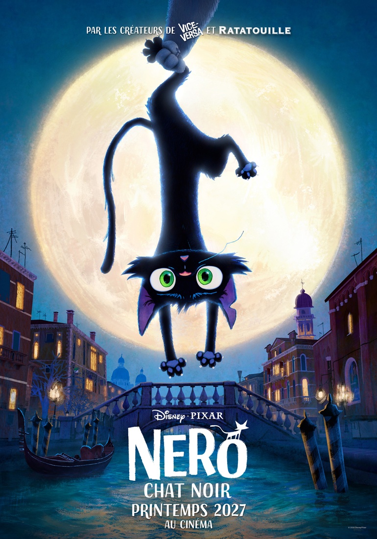 Nero, Chat Noir : Pixar dévoile un premier aperçu intrigant de son nouveau long-métrage situé à Venise
