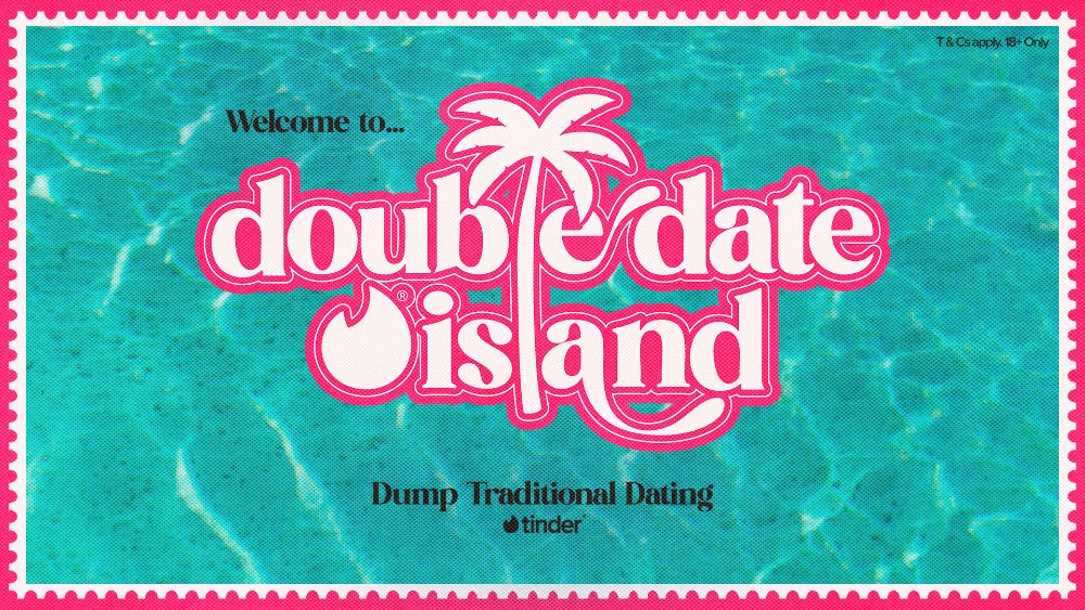Tinder transforme le dating en aventure télé : « Double Date Island » réinvente la rencontre à deux