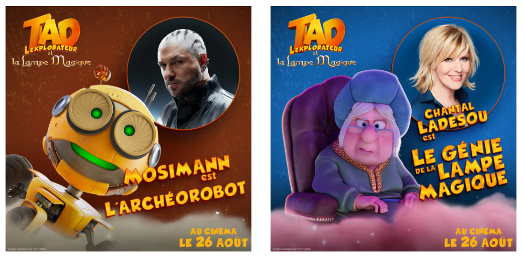 Tad l’explorateur revient avec sa plus grande aventure : Mosimann et Chantal Ladesou rejoignent la saga animée phénomène