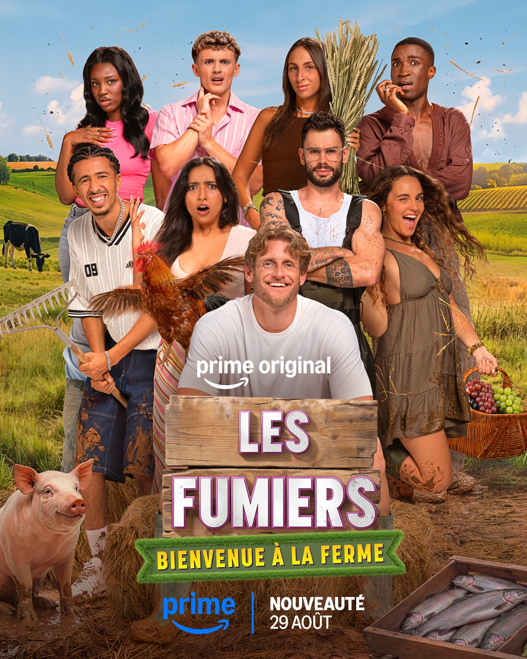 Les Fumiers : Prime Video ressuscite l’esprit de La Ferme Célébrités avec huit influenceurs