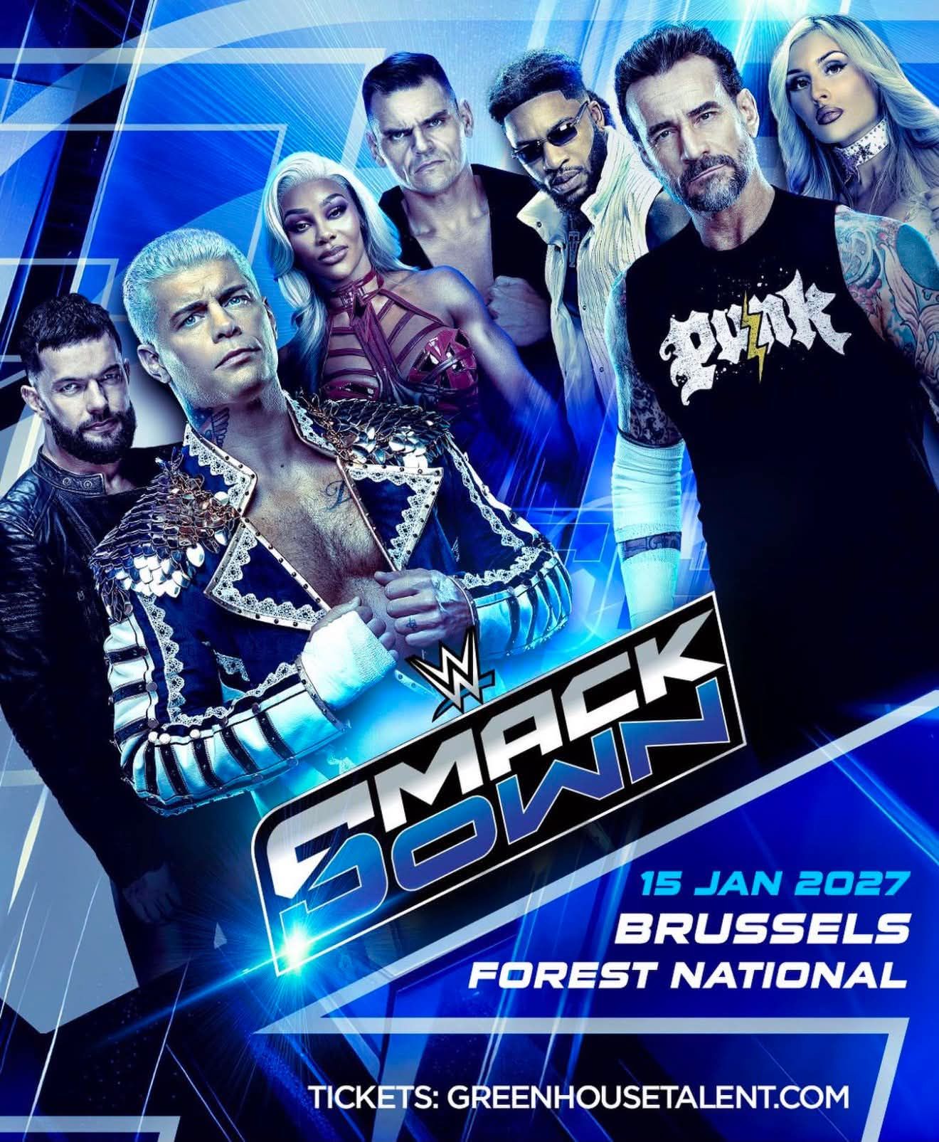 La WWE revient en Belgique : SmackDown débarque à Bruxelles pour un nouveau show exceptionnel