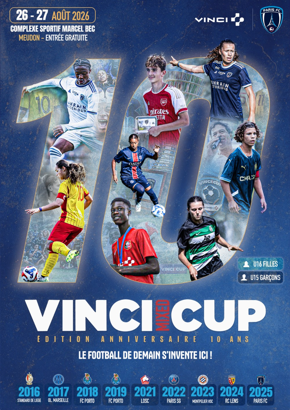 La VINCI Mixed Cup fête ses 10 ans : Les futures stars du football réunies à Meudon