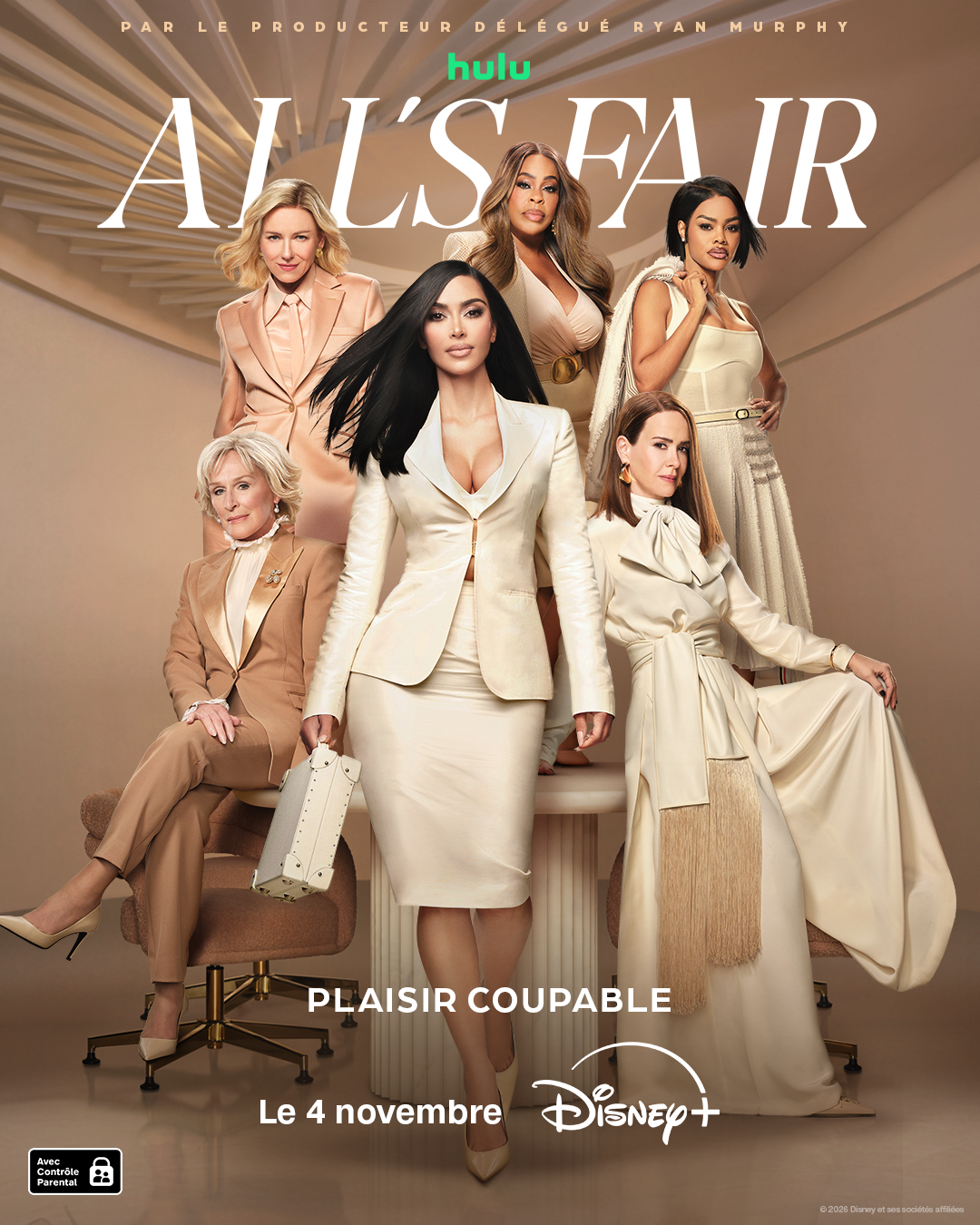 All’s Fair saison 2 : Kim Kardashian, Glenn Close et Sarah Paulson reviennent dans une bande-annonce explosive