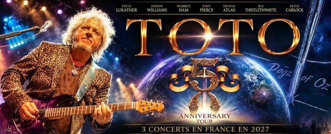 Toto fête ses 50 ans : Deux concerts exceptionnels annoncés à Bordeaux et Paris en juillet 2027